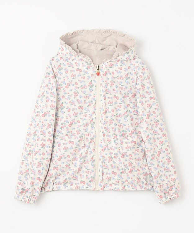 ANY KIDS 【チェリーベリーシリーズ】シャカシャカ リバーシ ブルゾン ミルクティー