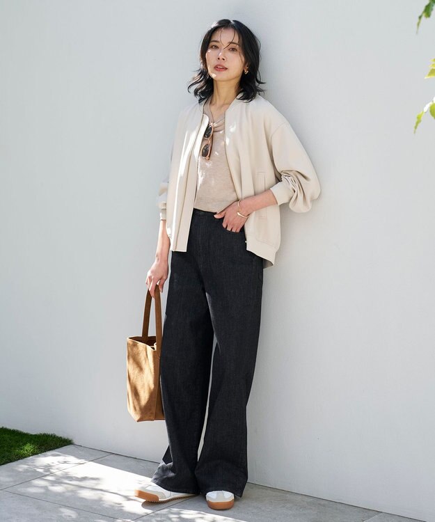 UNFILO L BEAUTY MOVE ヘビロテ ブルゾン アイボリー