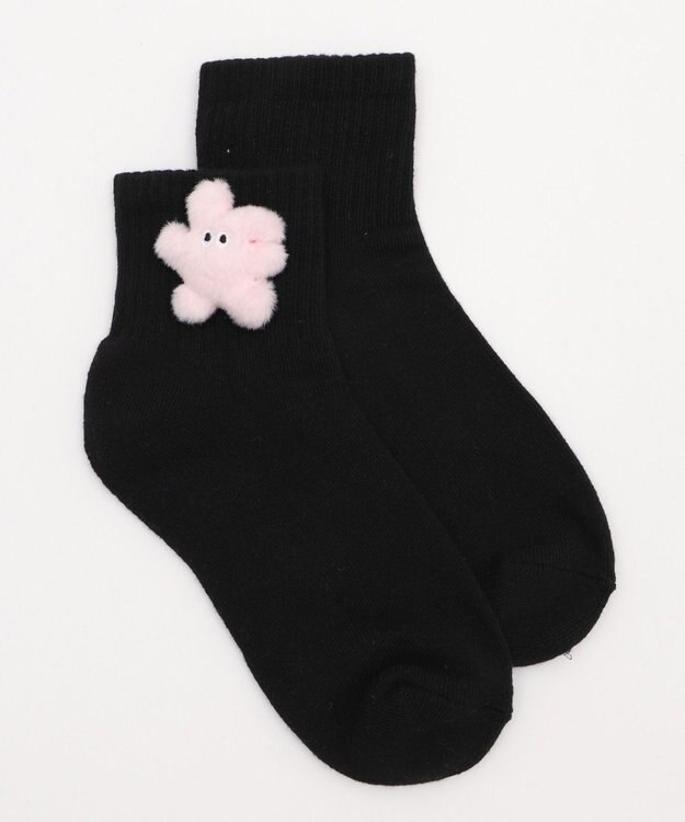 WEGO ぬいぐるみアンクルパイルソックス 柄1