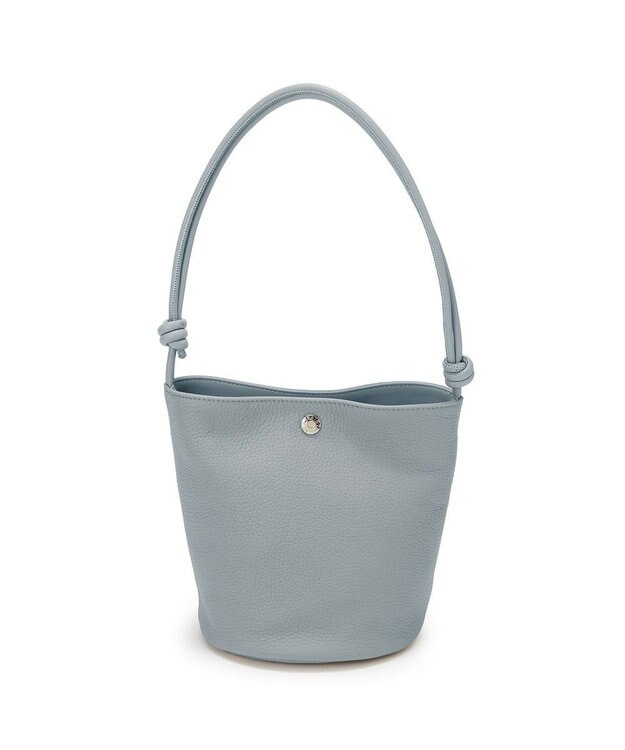 TOPKAPI 【Breath TOPKAPI】シュリンクレザー ノットハンドル 2way ショルダーバッグ ブルーグレー