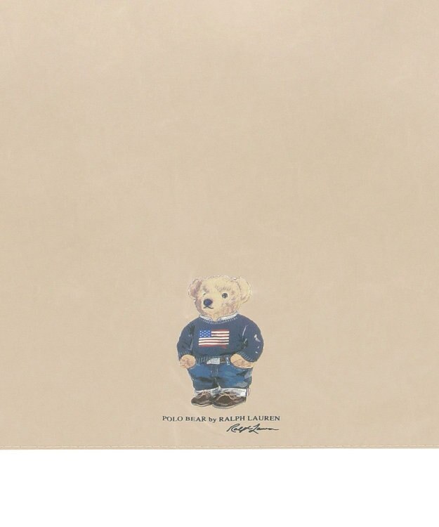 MOONBAT 【WEB限定】POLO RALPH LAUREN(ポロ ラルフローレン) 晴雨兼用日傘 折りたたみ傘 コンパクト ポロベア 一級遮光 遮熱 UV ベージュ
