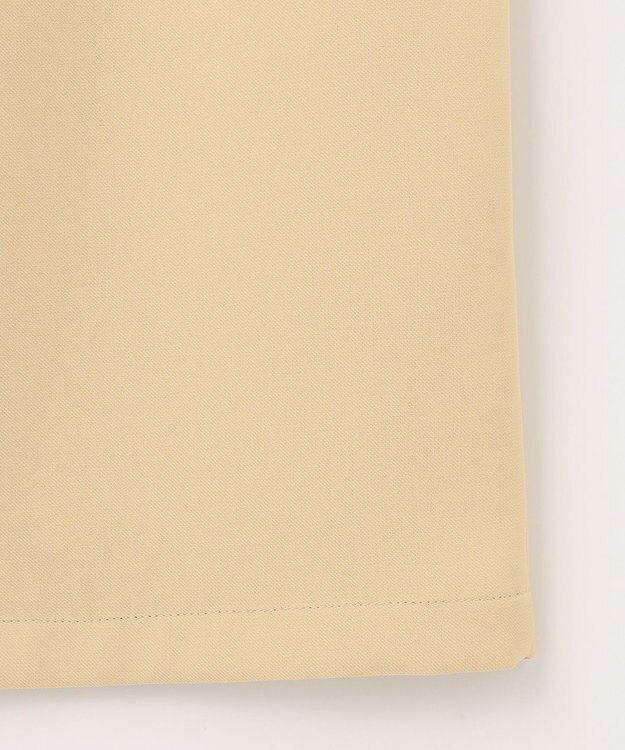 Feroux ソフトツイルナロースリット スカート イエロー系