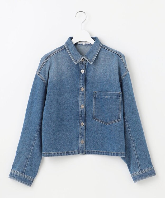 23区 【SLOW/一部店舗限定】LIGHT DENIM ジャケット ダルブルー系