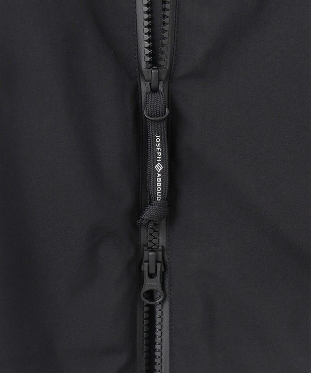 JOSEPH ABBOUD MOUNTAIN 【ECO撥水/耐水性/透湿/防水素材/ストレッチ/軽量/ライナードッキング対応】ボイルドポリエステル マウンテンシェルパーカー ブラック系