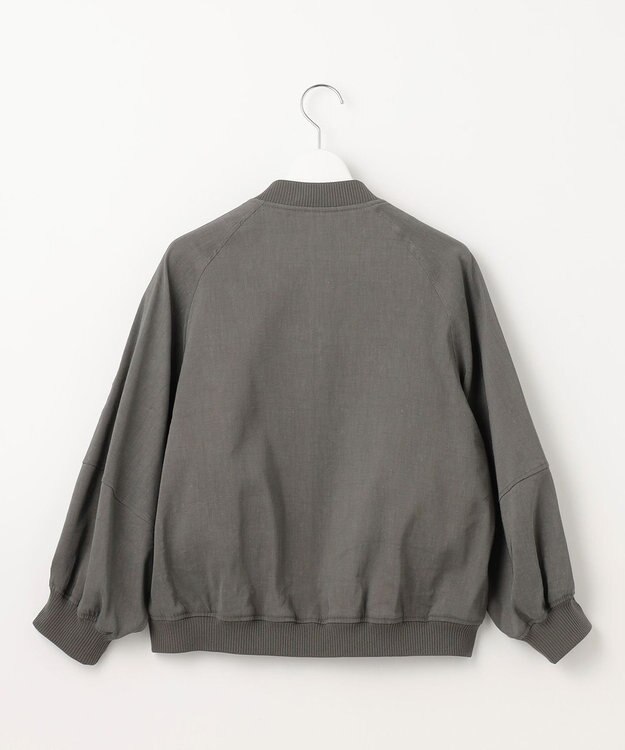 23区 【CLASSY.6月号掲載/洗える】リネンレーヨンストレッチ ブルゾン カーキ系