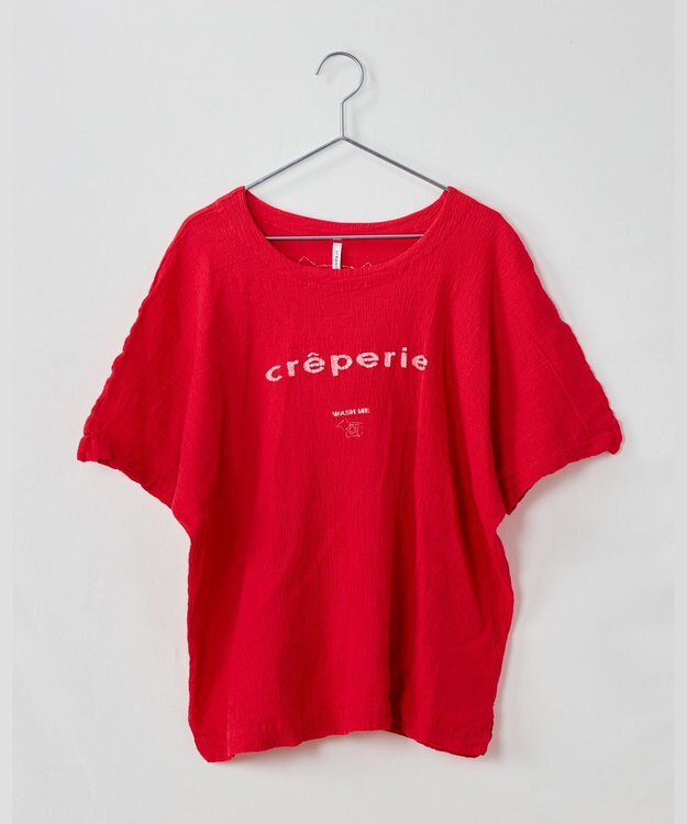 crêprie tsumori chisato creperie DOLMAN SLEEVES T-SHIRT クレプリ ドルマンスリーブTシャツ RED