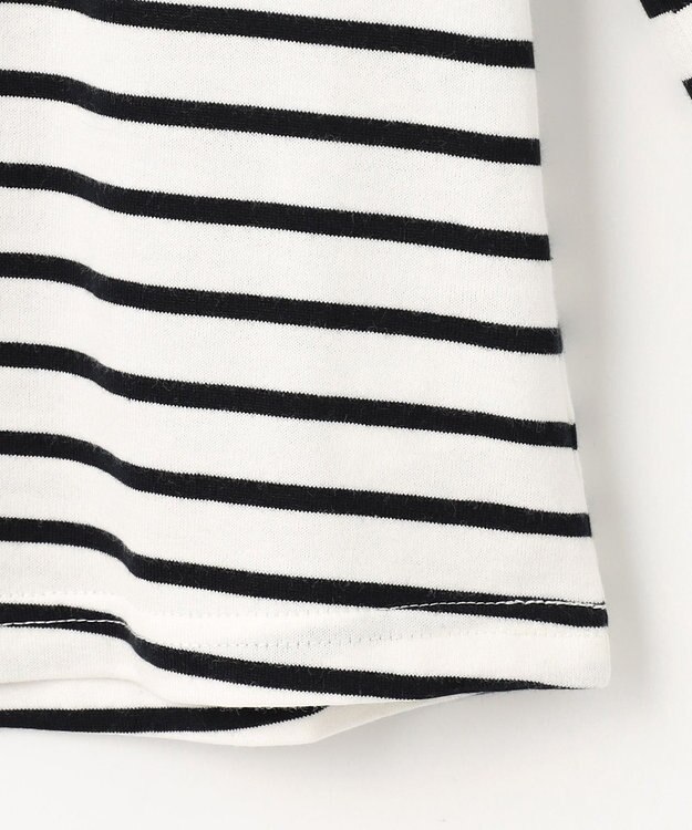 ANY KIDS 【チェリーベリーシリーズ】刺繍 ブラウス ホワイト×ブラックボーダー