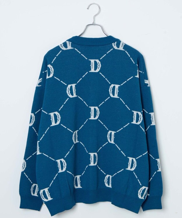 WEGO オーバーフィットロゴカーディガン 柄3