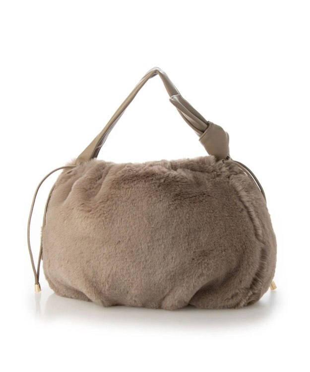 UNBILLION cachecache リボンハンドルエコファードロストバッグ オーク