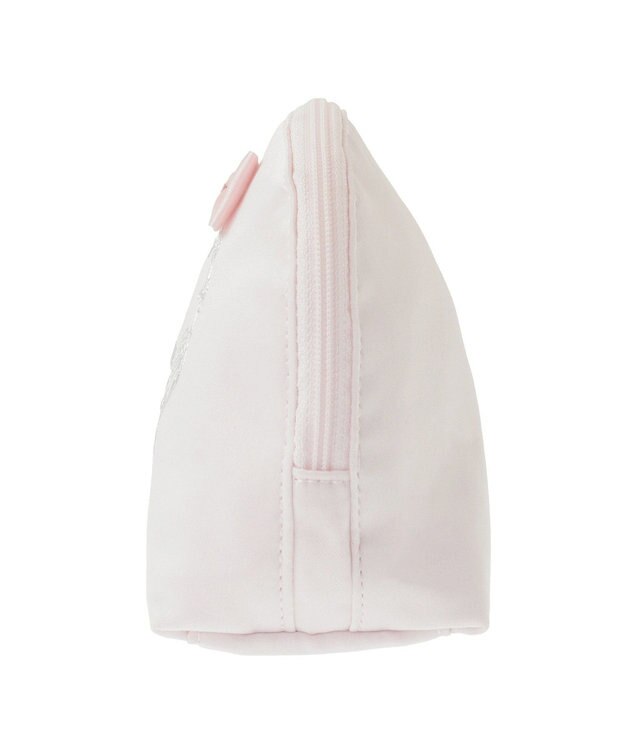 Maison de FLEUR サテンリボンラウンドポーチ Pink