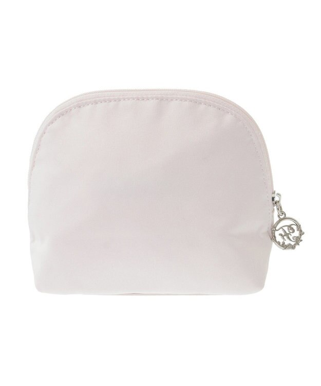 Maison de FLEUR サテンリボンラウンドポーチ Pink