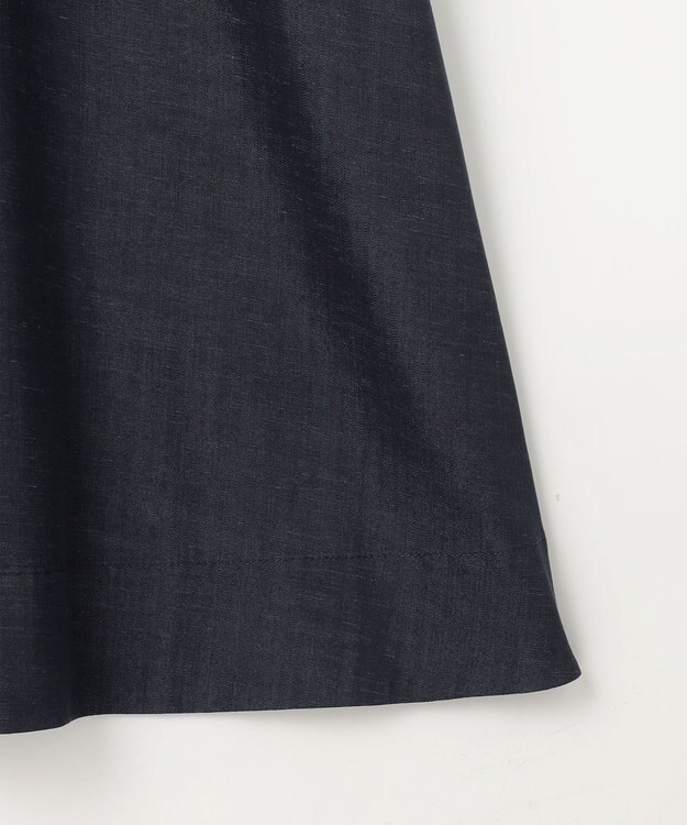 23区 【洗える】デニムライクシャンブレー ワンピース ネイビー系