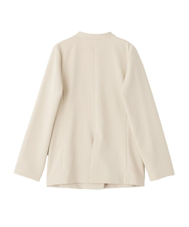 YECCA VECCA ストレッチノーカラージャケット Light Beige