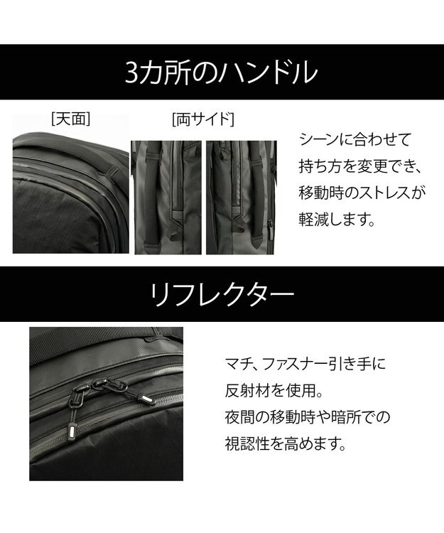 ACE BAGS & LUGGAGE ace. ラグレンティスX ビジネスリュック B4/15.6インチPC収納 高強度 20052 エース ブラック
