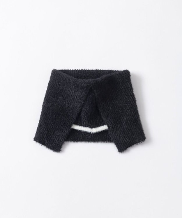 TRICOTE シャギーネックウォーマー 99BLACK