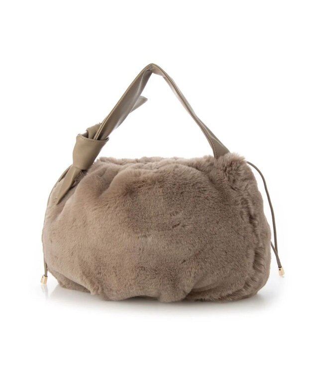 UNBILLION cachecache リボンハンドルエコファードロストバッグ オーク