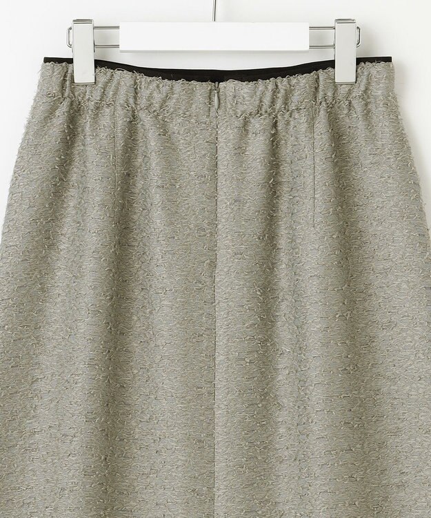 自由区 【洗える】ルーレックスジャカード スカート モスグレー