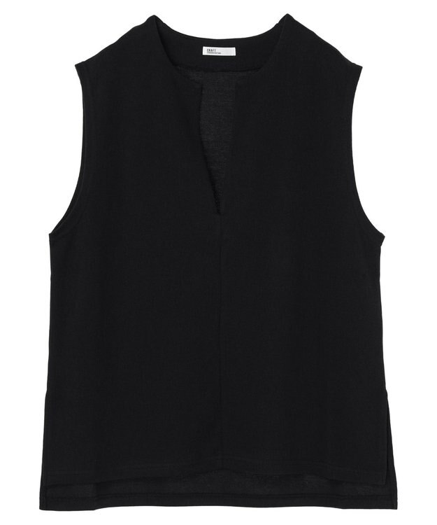 CRAFT STANDARD BOUTIQUE スキッパーカットベスト Black