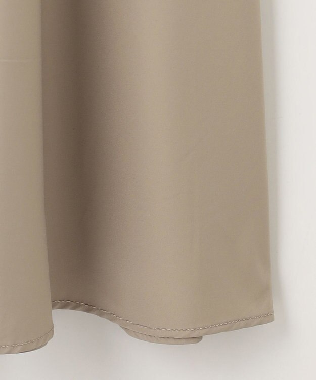 自由区 L 【カタログ掲載・洗える】ハイツイストコットンアセテート異素材コンビ ワンピース ダークサンドxサンド