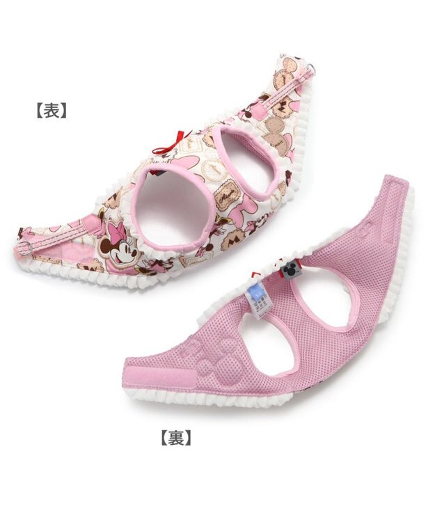 PET PARADISE ディズニー ミニーマウス ベストハーネス 《クッキー柄》  ４Ｓ ３Ｓ 小型犬 ピンク