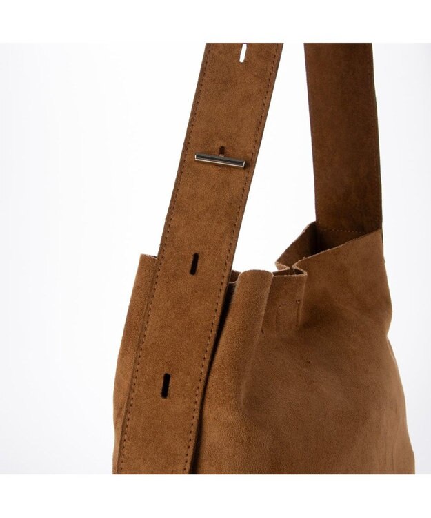 UNBILLION カシュカシュ cachecache / フェイクスエードホーボーバッグ キャメル