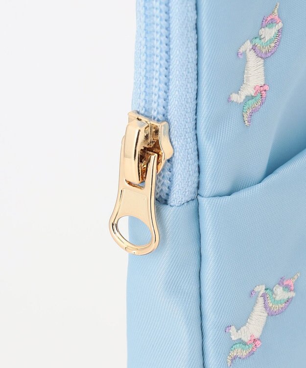 ANY KIDS 刺繍PC・タブレットケース サックスブルー×ユニコーン