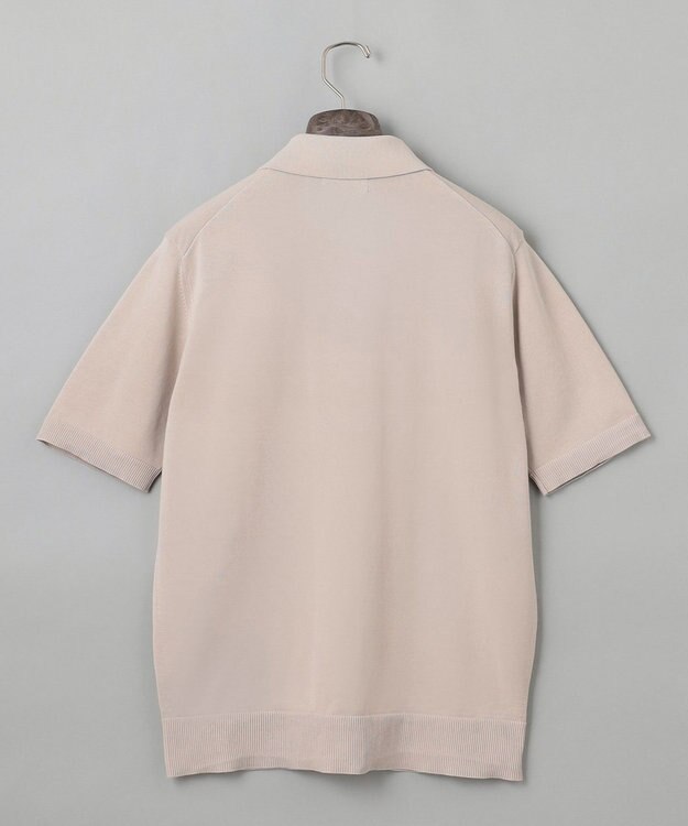 GOTAIRIKU 【洗える】イタリア糸 セットインニットポロ ベージュ系