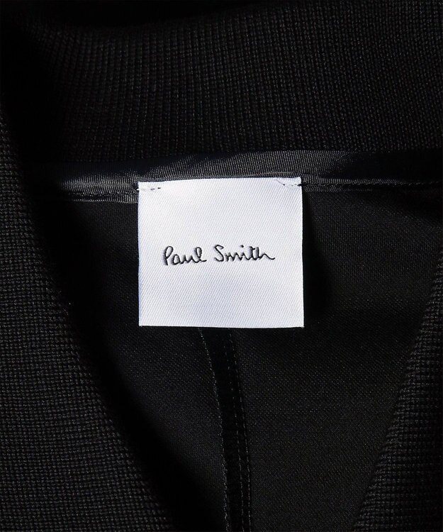 Paul Smith ストライプトリム 半袖ワンピース ブラック