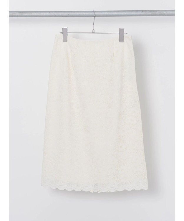 Green Parks ｅｆ－ｄｅ　レースＩラインスカート White