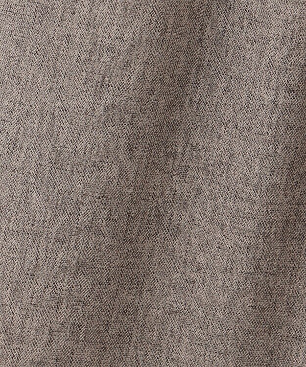 uncrave ウォッシャブルウールライクツイル Iラインスカート シャンブレーチャコール