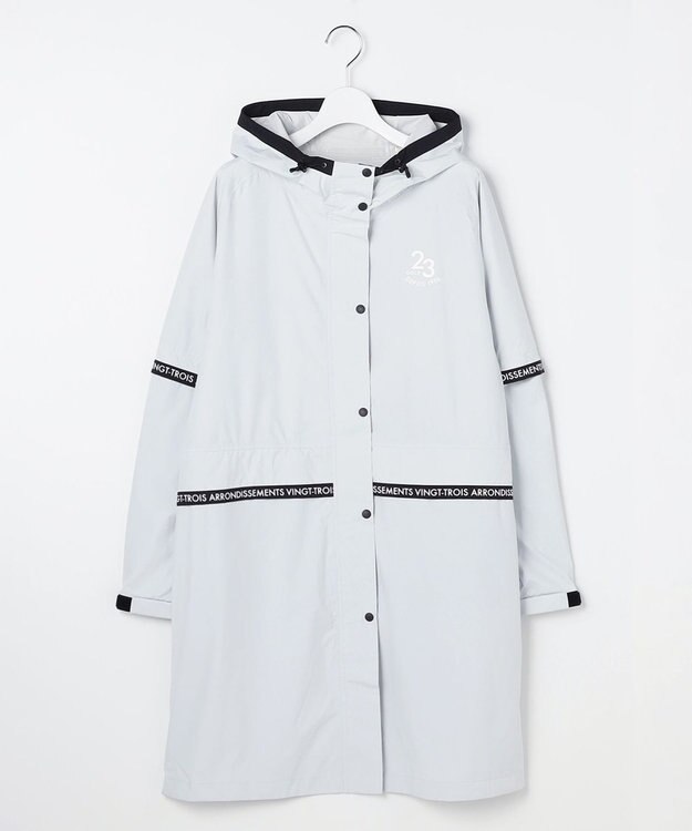 23区GOLF 【WOMEN】レインワンピース　撥水　耐水 ライトグレー系