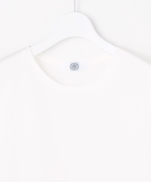 J.PRESS LADIES コットンスムース レイヤードフレア カットソー ホワイト系