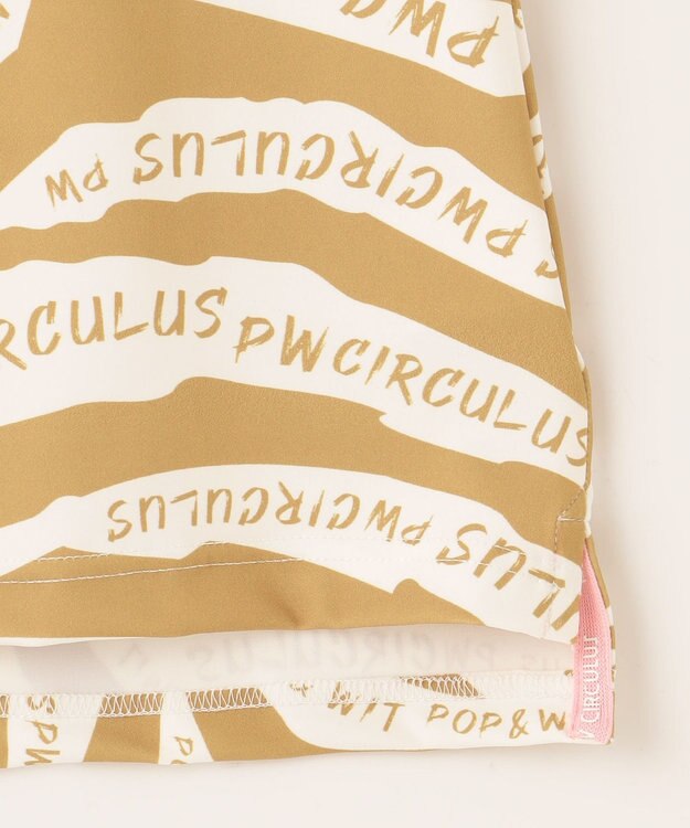 PW CIRCULUS 【UVカット / 吸水速乾 / 伸縮性抜群】【WOMEN】ゼブラ柄モック T ゴルフウェア レディース ベージュ系5