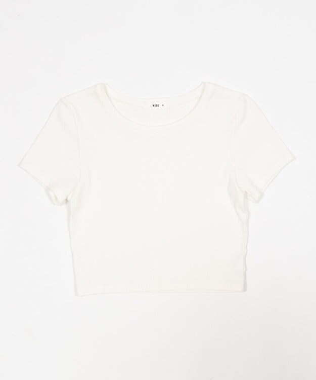 WEGO コンパクトリブT ホワイト