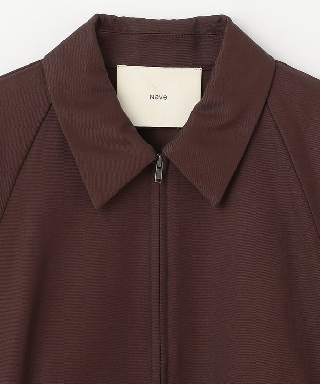 NAVE 【Nave　洗える】バルキーツイル ジップアップブルゾン ダークブラウン系