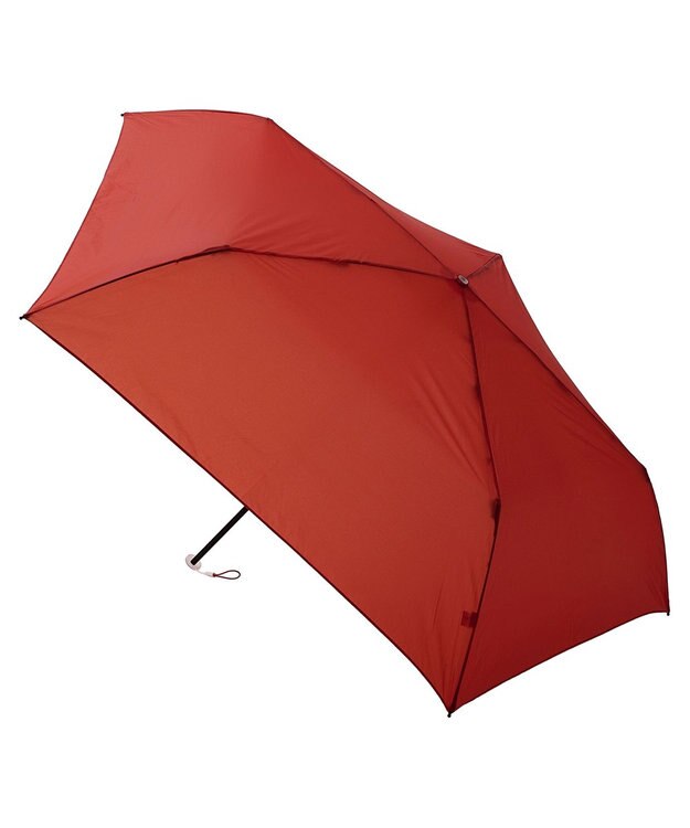 MOONBAT Magical tech(マジカルテック) 超軽量 折りたたみ傘 72g プレーン UV 大きめ55cm レッド