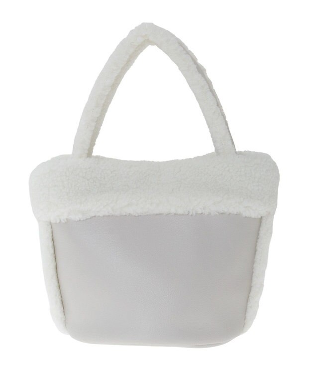 earth music&ecology ムートン風ボアバッグ Light Gray