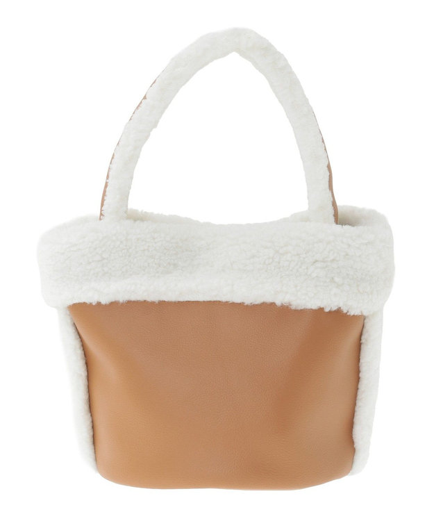 earth music&ecology ムートン風ボアバッグ Brown