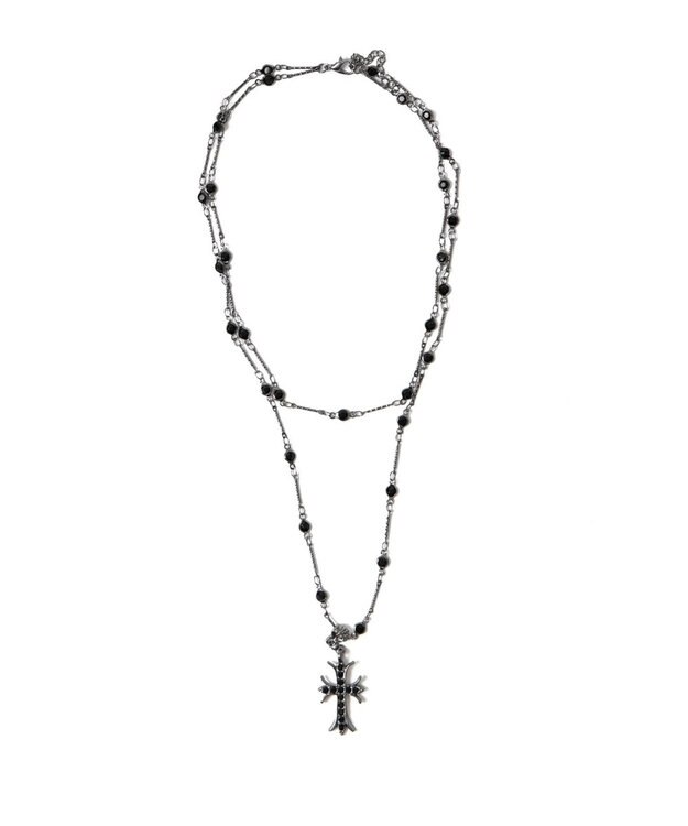 WEGO L2連デザインチェーンクロスネックレス 柄1