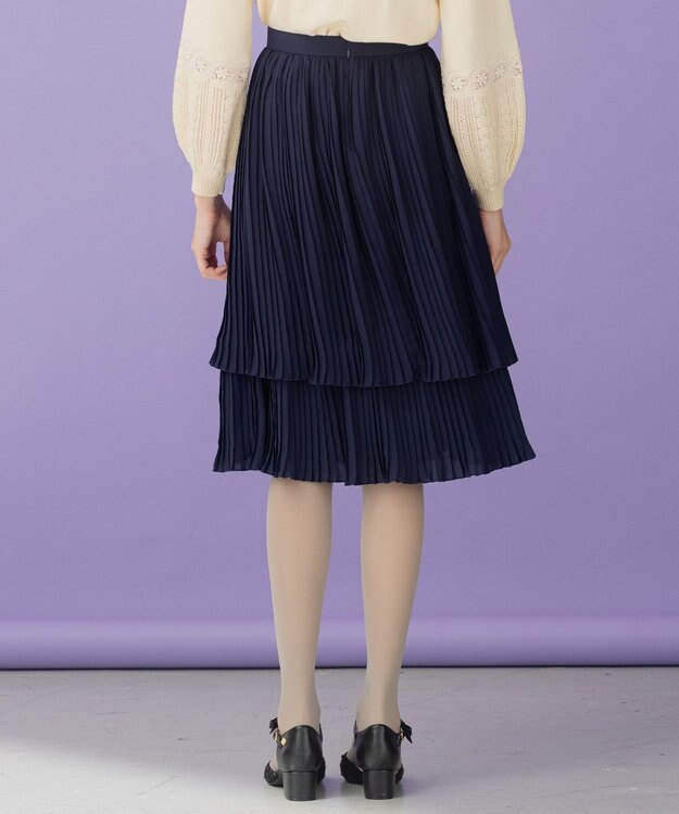 TOCCA 【洗える！】STAIRWAY スカート ネイビー系