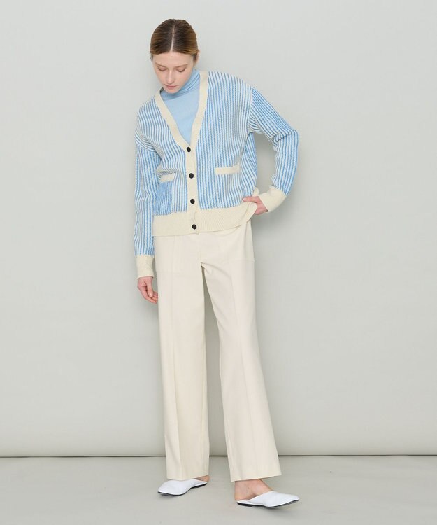 JOSEPH 【洗える】バイオテープコットン　カーディガン Dark Arctic