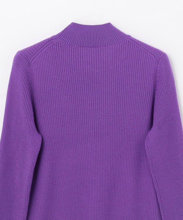 GRACE CONTINENTAL メリノウールリブトップ パープル