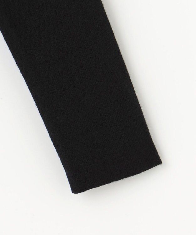 Feroux 【洗える】ショルダーリボン プルオーバーニット ブラック系