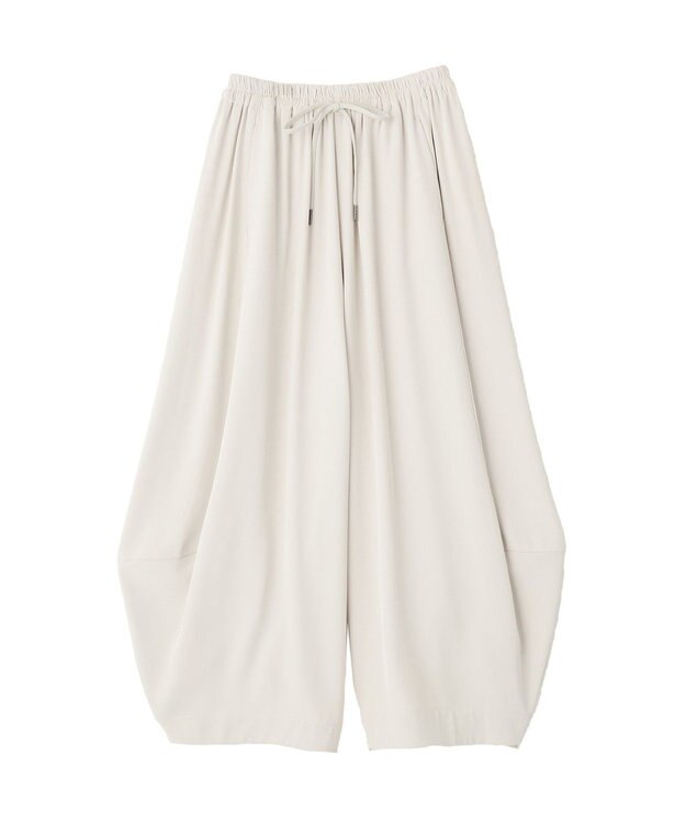 YECCA VECCA コクーンドレープワイドパンツ Light Beige