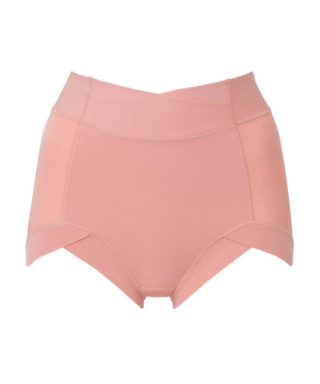 BRADELIS New York 【BRADELIS NewYork peace】　綿混楽々ハイウエストショーツ コーラルベージュ