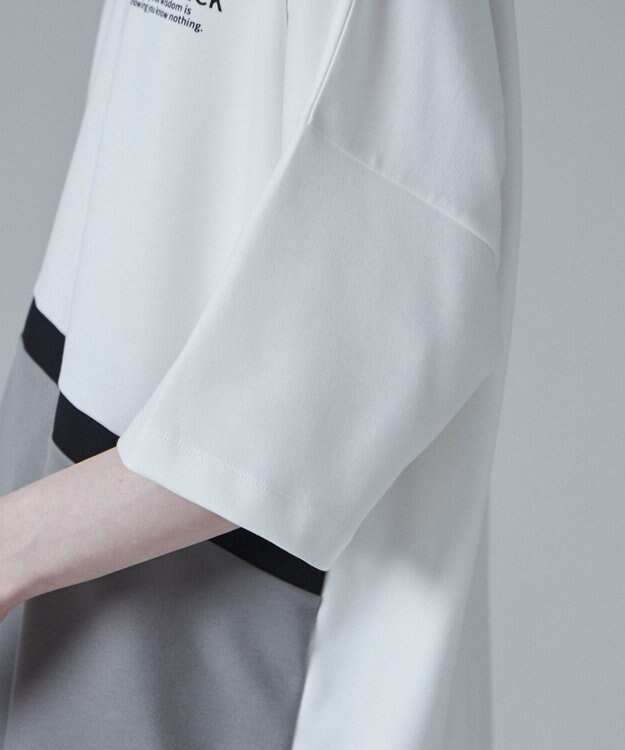 WEGO ドルマンポンチカラーブロックT（S） ベージュ