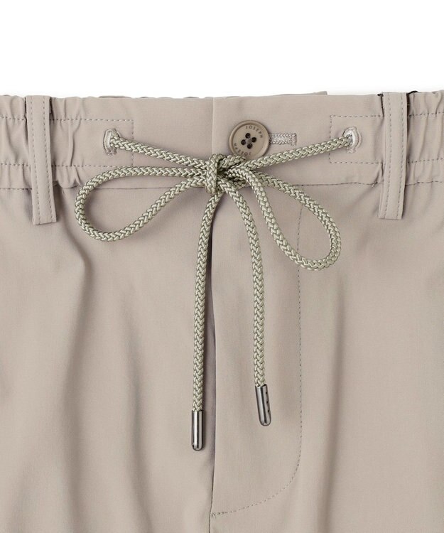 JOSEPH HOMME 新素材【接触冷感性/防しわ性/ストレッチ/洗える/撥水加工】トリコソリッドストレッチ ドロスト付きテーパードパンツ / PEGG CONVERTIBLE ベージュ系