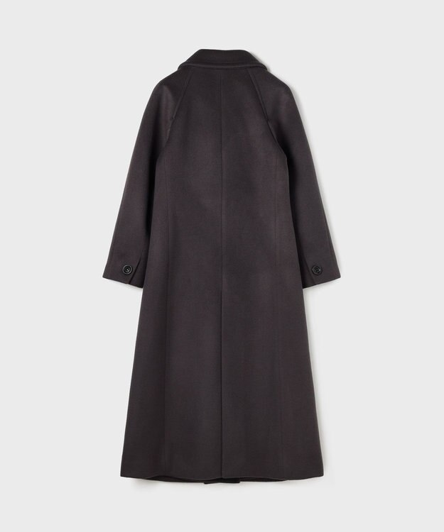 GRACE CONTINENTAL ショートビーバーロングコート チャコール
