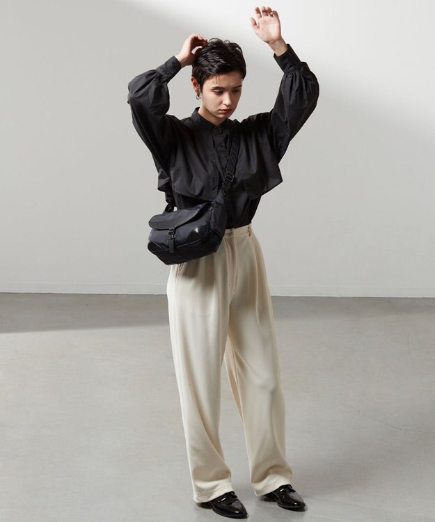 Y'SACCS ミリタリーフラップミニショルダー ブラック