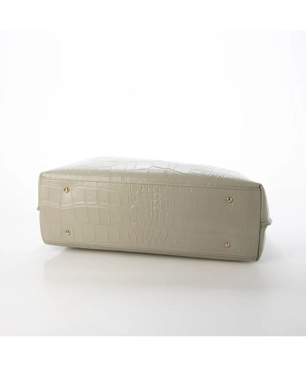 UNBILLION perche ゴートユーティリティヒネリかぶせA4トート CGRY